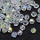 AB Color Plated Crystal Glass Bicone Loose Beads(X-GGLA-F026-B01)-1
