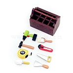 Mini Miniature Toy Mini Coffee Toolbox, Play Scene Photography Decoration Props Sets, Colorful, 43x26x34mm(PW-WGEC52C-04)