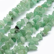 Natural Green Aventurine Beads Strands, Chip, 5~8mm, Hole: 1mm, about 33 inch(84cm)(X-G-P332-09A)