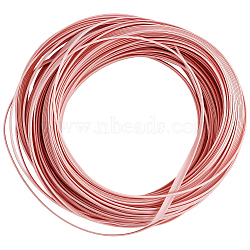 30M Plastic Imitation Cane Wire Cord, Flat, Rosy Brown, 5mm, about 32.81 Yards(30m)/Set(OCOR-GF0005-40D)