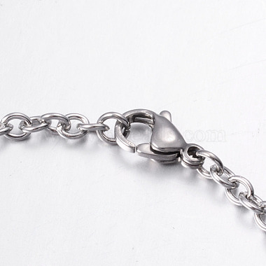 304 Stainless Steel Charm Bracelets(BJEW-G475-02P)-3