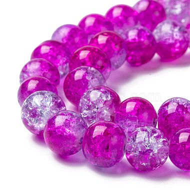 Spray Painted Crackle Glass Beads Strands(CCG-Q002-8mm-09)-3