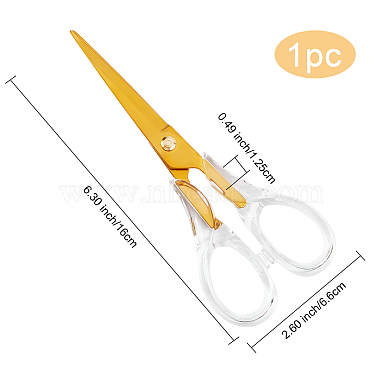 Stainless Steel Scissors(TOOL-WH0134-53G)-2
