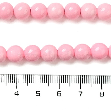 Synthetic Ocean White Jade Beads Strands(G-S254-4mm-B01)-5