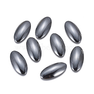 Non-magnetic Synthetic Hematite Cabochons, Oval, 30x15x5mm(G-P162-04-15x30mm)