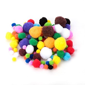 10mm to 30mm Mixed Sizes Multicolor Assorted Pom Poms Balls About 550pcs for DIY Doll Craft Party Decoration