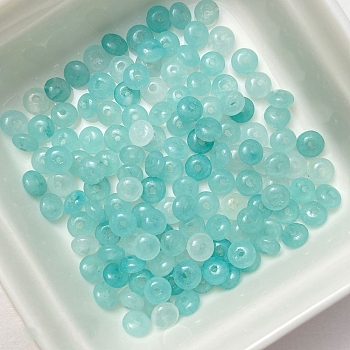 Natural Flower Amazonite Beads, Rondelle, 4.5x2.5mm, Hole: 1mm