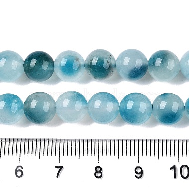 teints naturels blancs perles de jade brins(G-T138-8mm-210-7)-5