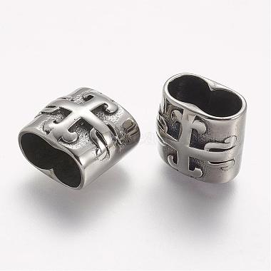 Antique Silver Rectangle Stainless Steel Charms