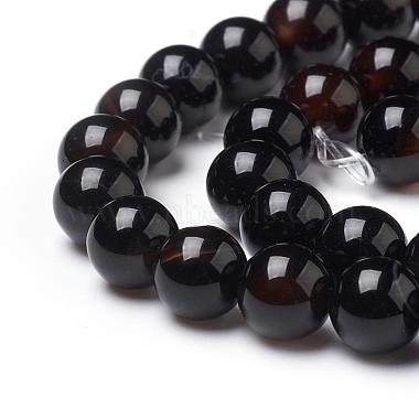 Chapelets de perles perles en agate noire naturelle(X-G-L555-04-8mm)-2