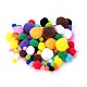 10mm to 30mm Mixed Sizes Multicolor Assorted Pom Poms Balls About 550pcs for DIY Doll Craft Party Decoration(AJEW-PH0001-M)-1