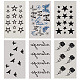 12 Sheets 6 Style Cool Sexy Body Art Removable Temporary Tattoos Paper Stickers(DIY-GF0007-12)-1