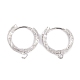 Rack Plating Brass Hoop Earring Findings(KK-S374-03P)-1