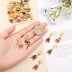 chgcraft 24 pcs 12 couleurs décorations de pendentif en perles d'imitation acrylique(HJEW-CA0001-49)-3