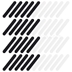 80Pcs 2 Colors Cloth Golf Hat Sweat Liner, Hat Size Reducer Liner, Disposable Sweatband Liner, Worksuit Collar Protector, Mixed Color, 37x237x1mm, 40pcs/color(AJEW-AN0007-25)