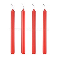 Paraffin Candles, Strip Shaped Smokeless Candles, Decorations for Wedding, Party, Red, 247x21mm, 4pcs/set(DIY-D027-09B)