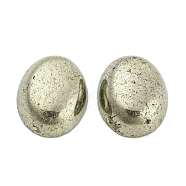 Natural Pyrite Cabochons, Oval, 10x8x4mm(G-G013-02A)
