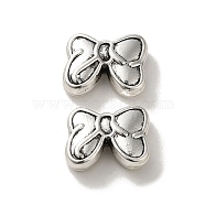 Tibetan Style Alloy Beads, Cadmium Free & Lead Free, Bowknot, Antique Silver, 12x15x5.5mm, Hole: 1.5mm, about 275pcs/1000g(PALLOY-P302-07D-AS)