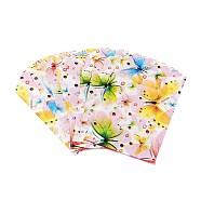 50Pcs Rectangle Plastic Gift Bag, Candy Shopping Packaging Bags, Butterfly, 15x9cm, about 45~50pcs/bag(PAAG-PW0007-10K)