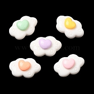 Cartoon Opaque Reisn Cabochons, for Jewelry Making, Mixed Color, Cloud, 9.5x14.5x7mm(RESI-C039-02F)
