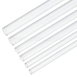 3 Sets 3 Style ABS Plastic Column Bar Rods, for DIY Sand Table Architectural Model Making, Clear, 250x3mm, Hole: 2mm(DIY-OC0008-26)