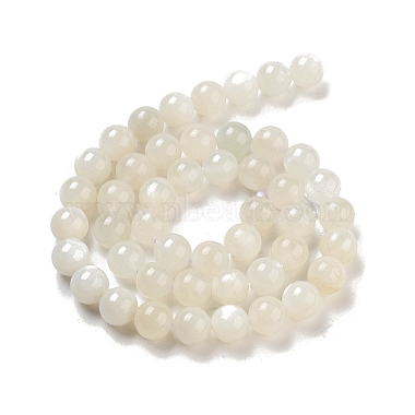 Natürlichen weißen Mondstein Perlen Stränge(G-D294-8mm)-3