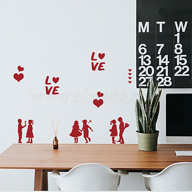 US 1Pc Valentine's Day Couple PET Hollow Out Drawing Painting Stencils(DIY-MA0003-04E)-7