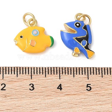 Rack Plating Brass Enamel Pendants(KK-G507-03G)-3