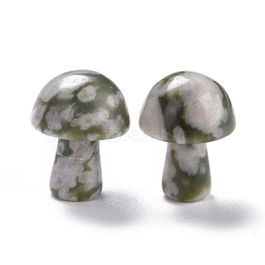 Pierre de gua sha aux champignons de jade de paix naturelle(G-L570-A10)-2