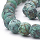 Brins de perles turquoises africaines naturelles (jaspe)(G-T106-203)-2