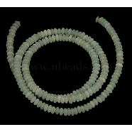 Natural Gemstone Beads, Rondelle, Flower Amazonite, 4x2.5mm(Z284S011)