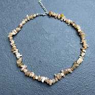 Natural Sunstone Chip Beaded Necklaces for Women(IW6789-39)