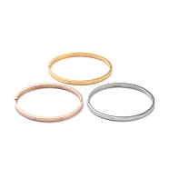 3Pcs 3 Color Ion Plating(IP) 304 Stainless Steel 12 Constellations Bangles for Women, Mixed Color, Inner Diameter: 2x2-3/8 inch(5x6.15cm), 1pc/color(BJEW-B055-03)