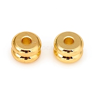 Long-Lasting Plated Brass Spacer Beads, Grooved Beads, Column, Golden, 6x3mm, Hole: 1.8mm(X-KK-D160-21G)