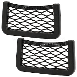 Adhesive Back Plastic Car Storage Net, Universal Car Interior Accessories, Black, 79x147x11mm(AJEW-WH0244-98)