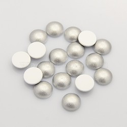 Acrylic Cabochons, Half Round, Silver, 20x5.44~5.52mm(ACAB-N003-20mm-Y8)