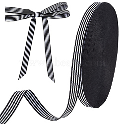 Polyester Ribbon, for Clothes Accessories, Black, 5/8 inch(15mm)(OCOR-WH0816-011B)