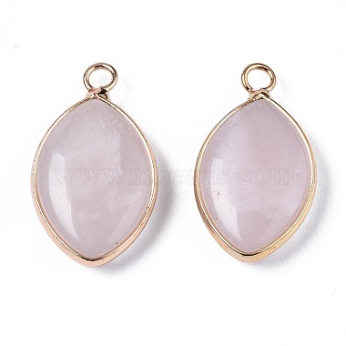 Pendentifs de quartz rose naturel(G-S359-318C)-2