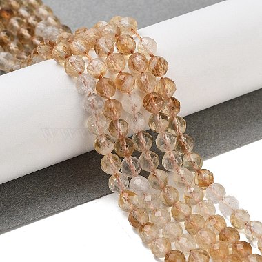 citrine naturelle brins de perles(G-B088-C17-05)-2