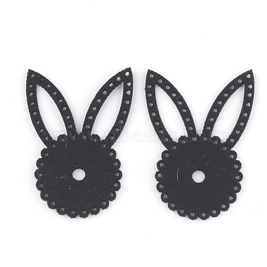 PU Leather Bunny Fabric Beads(FIND-T020-058)-2