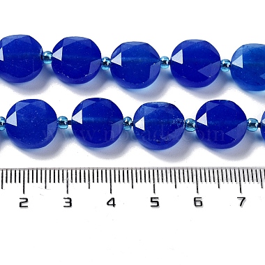Natural Blue Agate Beads Strands(G-NH0004-002A)-5