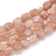 Chapelets de perles de sunstone naturelle naturelles(G-T064-32)-1