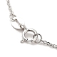 Rhodium Plated 925 Sterling Silver Satellite Chain Necklaces(STER-NH0001-07A-P)-3