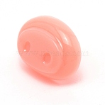 Oval Plastic Craft Pig Nose, Doll Making Supplies, Light Salmon, 19x25x21.5mm, Pin: 6mm(DIY-WH0301-60A)