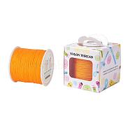 Nylon Thread, Orange, 0.8mm, about 98.43yards/roll(90m/roll)(NWIR-JP0009-0.8-525)