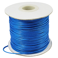Korean Waxed Polyester Cord, Bead Cord, Dodger Blue, 1.2mm, about 185yards/roll(YC-1.2mm-NO159)