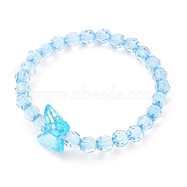 Transparent Acrylic Beads Kids Bracelets(BJEW-JB05537)-3