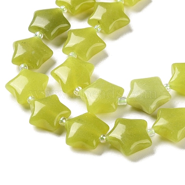 naturels de citron jade perles brins(G-NH0005-004)-4