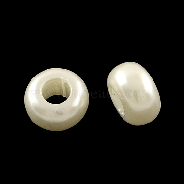 12mm White Rondelle Acrylic Beads