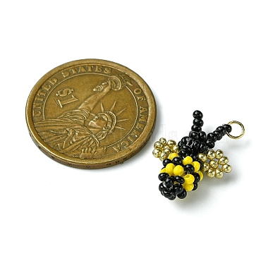 Seed Beads Beaded Charms(PALLOY-MZ00295)-2